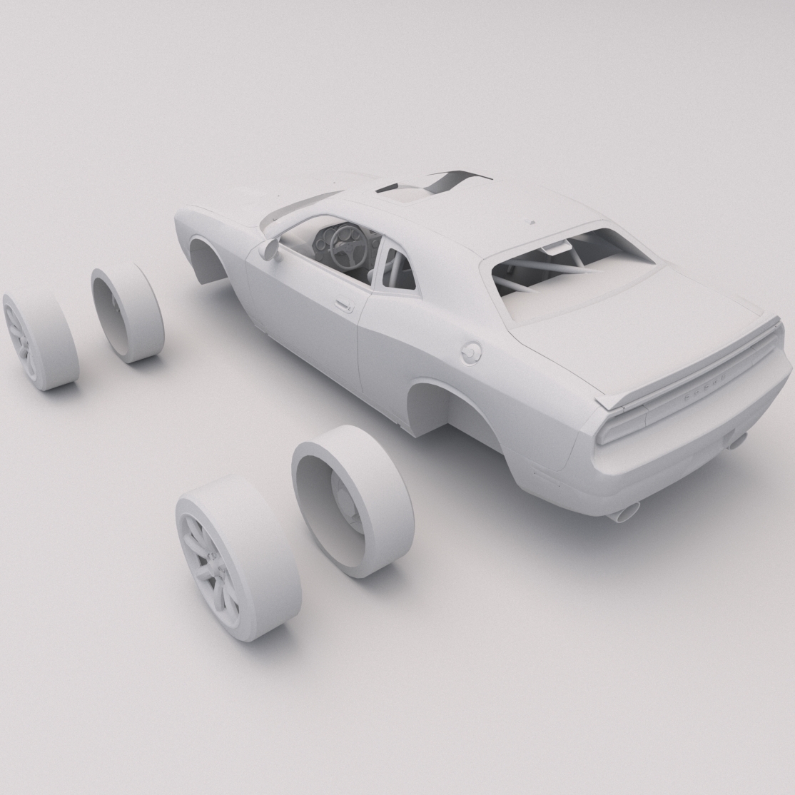 Free 3D file Dodge Challenger PRINTABLE Car 3D Digital STL File 🚗・3D ...